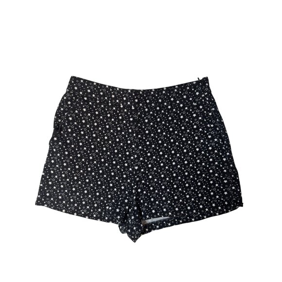 2/$30 Zara Small Trafaluc Collection Black With White Star Print Shorts - Picture 6 of 10